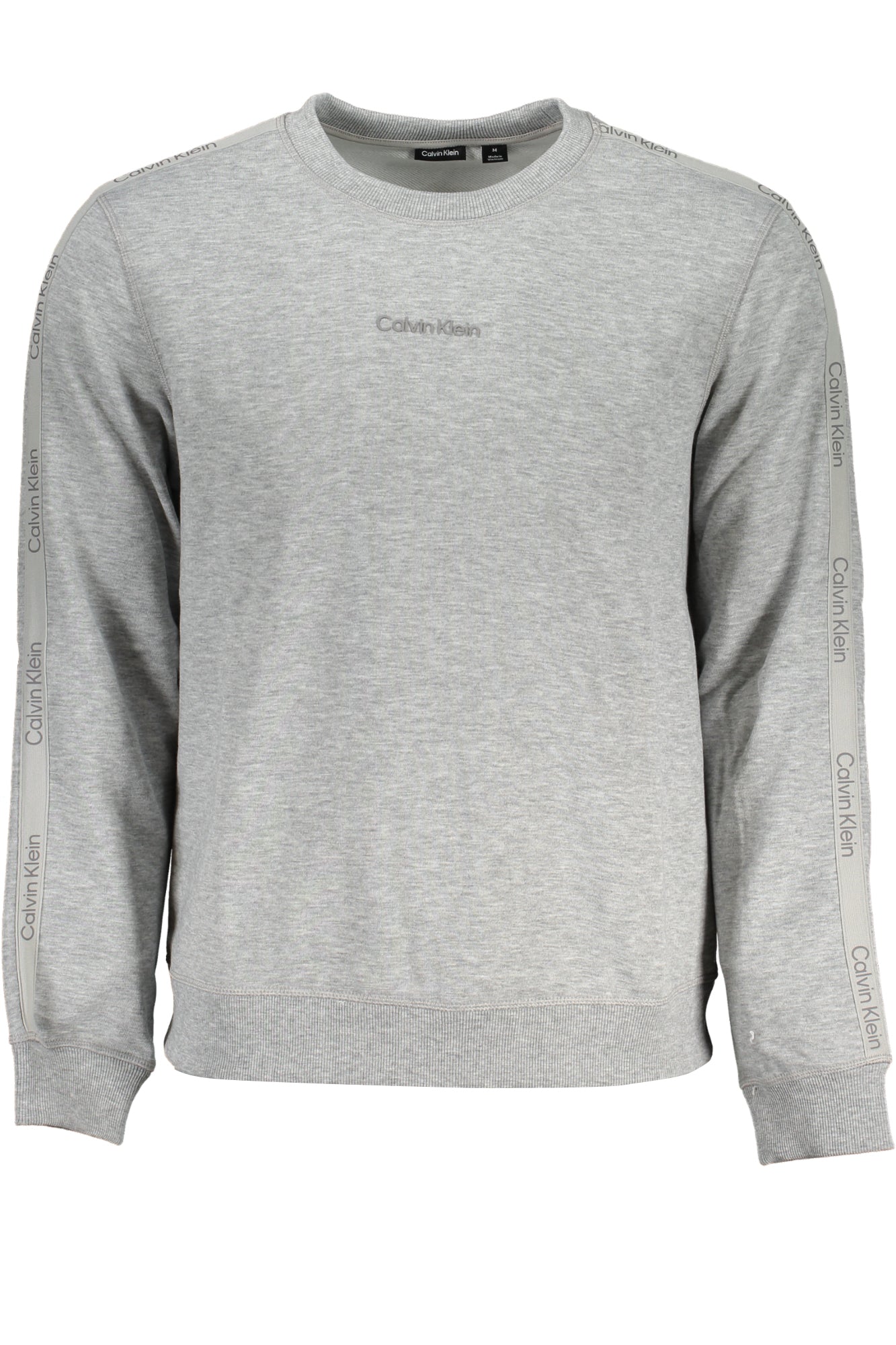 CALVIN KLEIN MEN'S SWEATSHIRT GREY WITH ZIPPER Main image