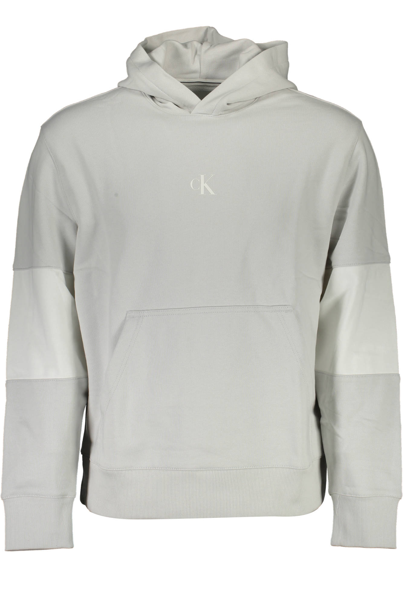 CALVIN KLEIN Sweatshirt Herren Grau – Kapuzenpullover aus Baumwolle für Herbst/Winter Grau Hauptbild