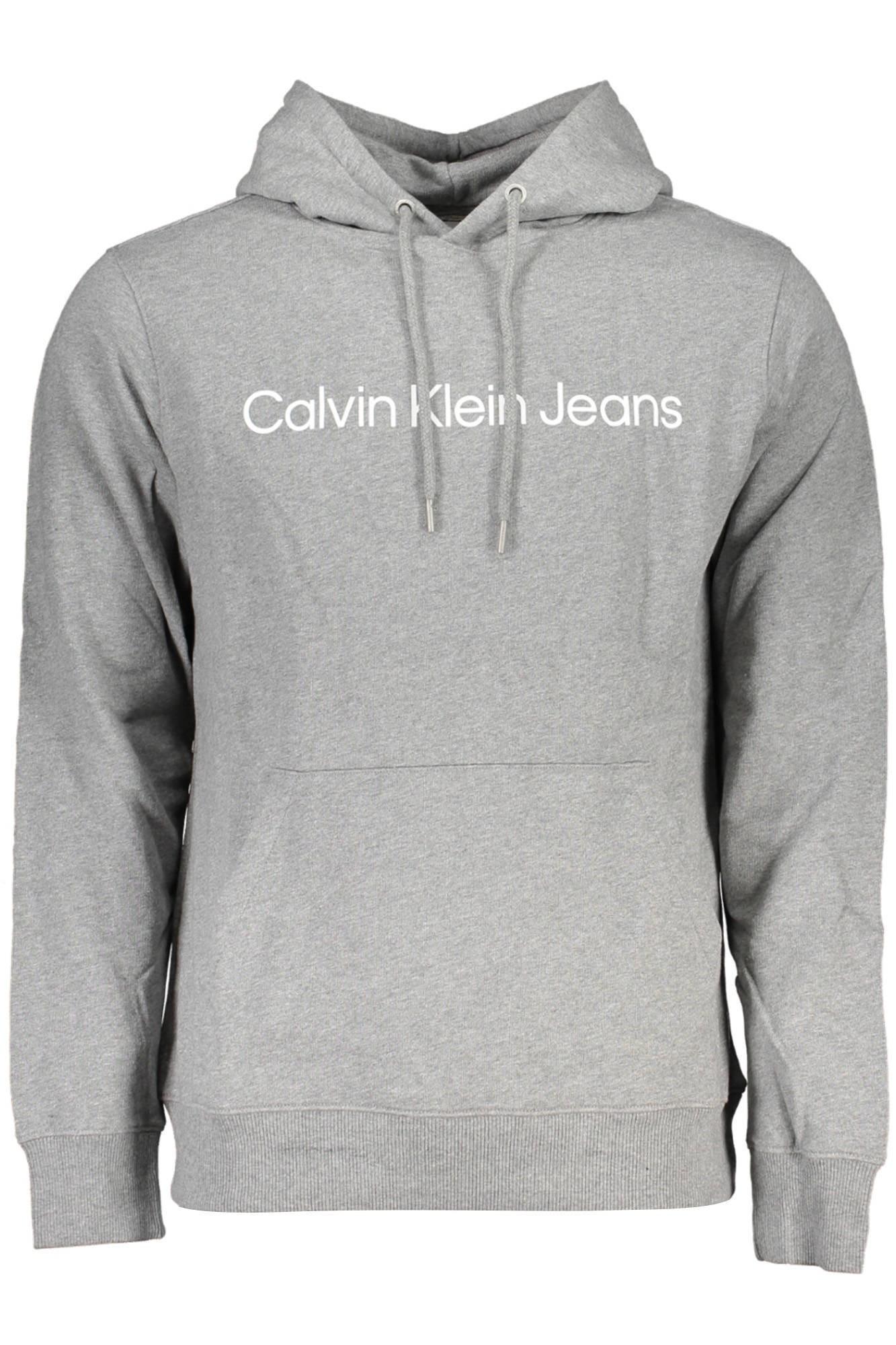 Calvin Klein Herren-Sweatshirt Grau Mit Reissverschluss Grau