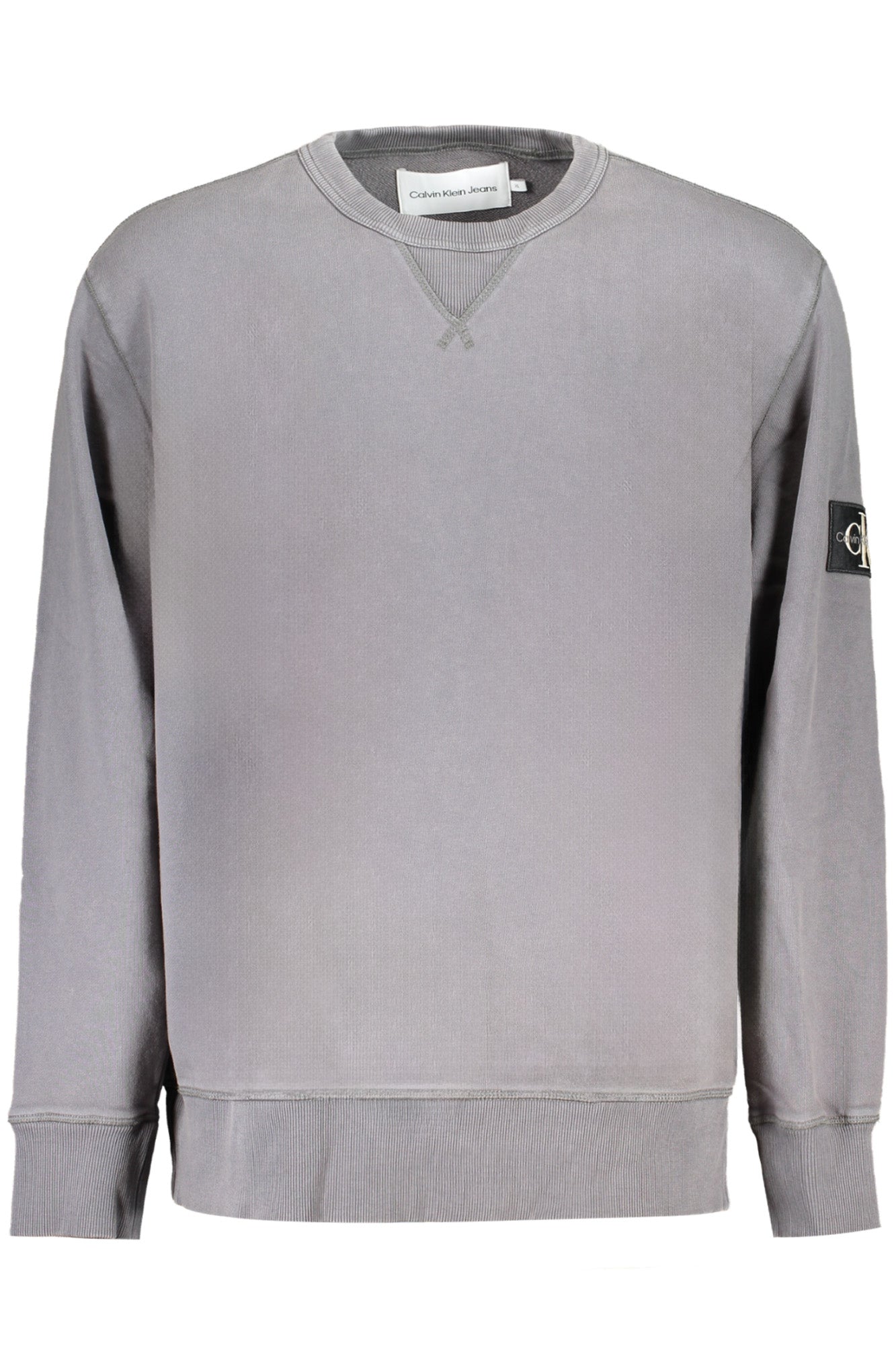 Calvin Klein Herren-Sweatshirt Grau Mit Reissverschluss Grau