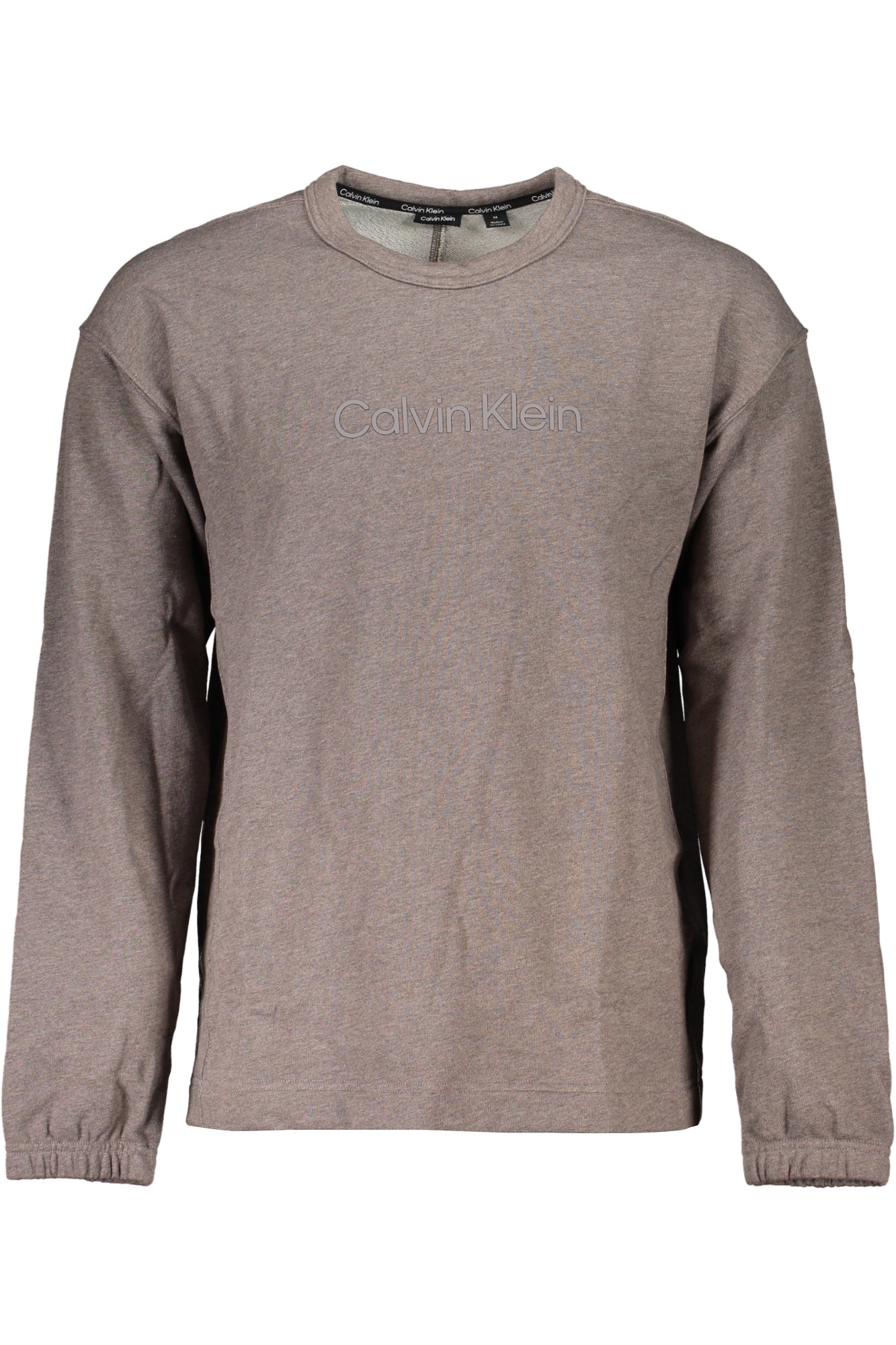 CALVIN KLEIN Sweatshirt Herren – Blaues Langarm-Sweatshirt mit Logo Braun