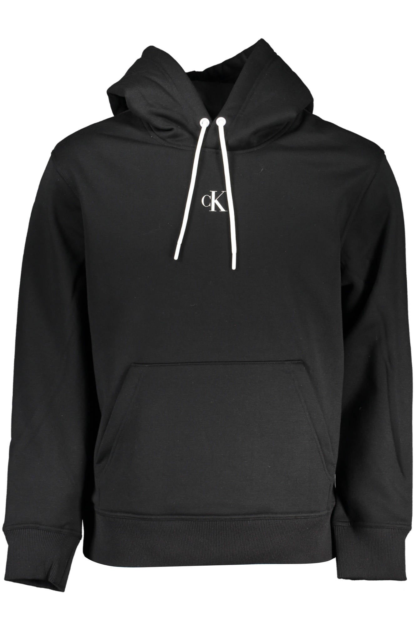 Calvin Klein Schwarzes Herren-Sweatshirt Mit Reissverschluss Schwarz
