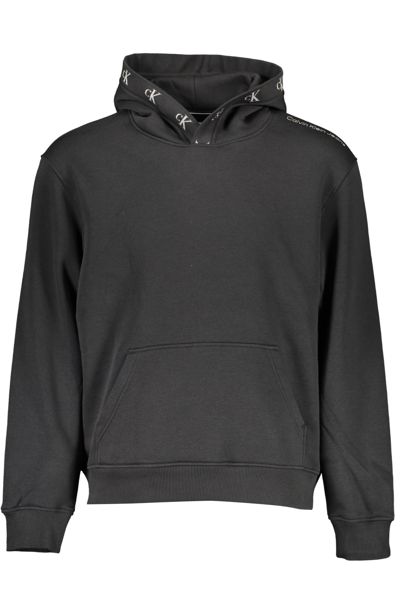 Calvin Klein Herren Schwarzes Sweatshirt Mit Reissverschluss Schwarz