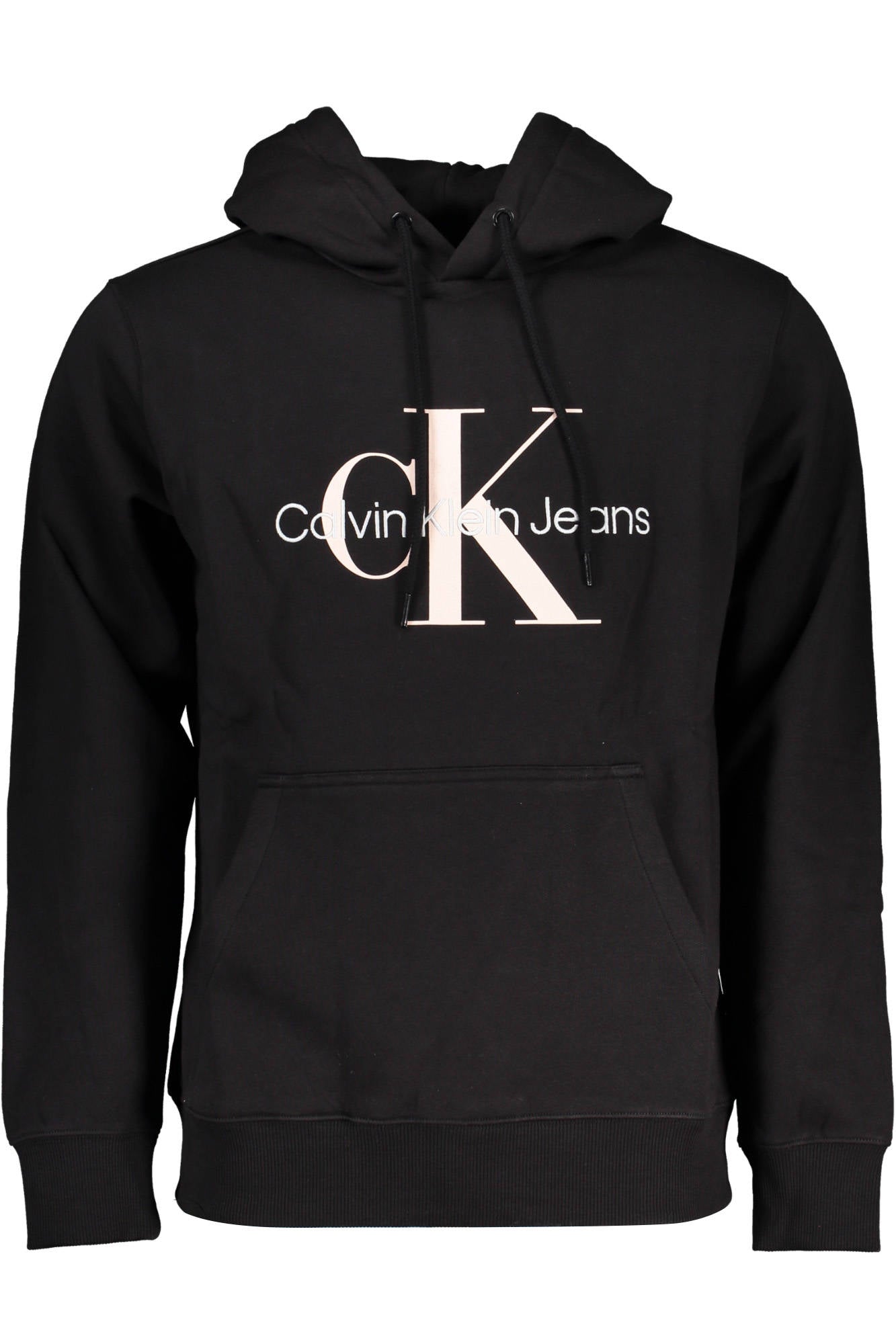 Calvin Klein Schwarzes Herren-Sweatshirt Mit Reissverschluss Schwarz Hauptbild