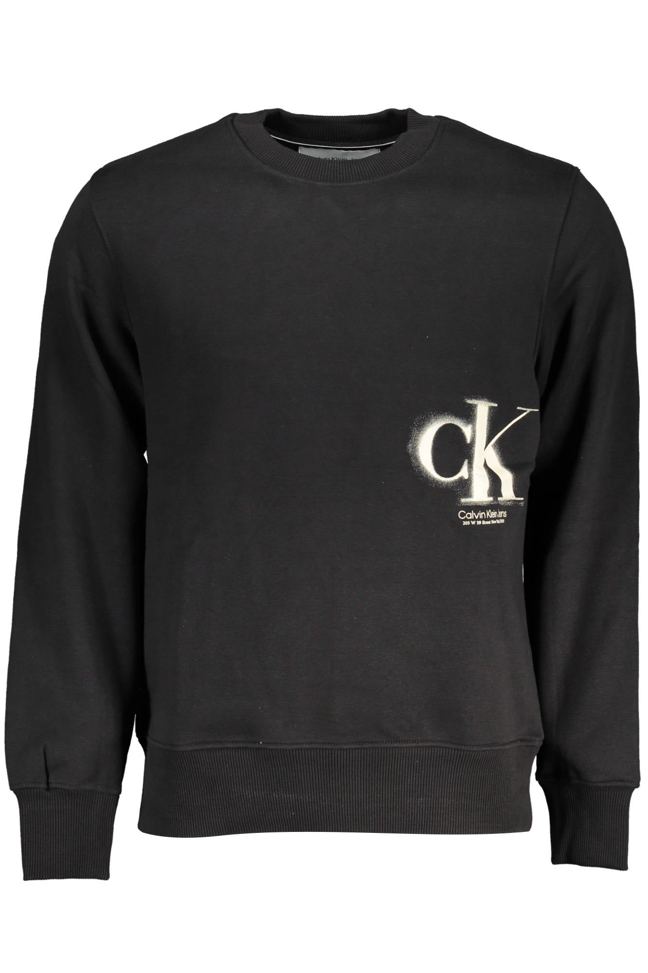 Calvin Klein Sweatshirt Ohne Reissverschluss Schwarzer Mann Schwarz