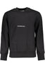 Calvin Klein Schwarzes Herren-Sweatshirt Mit Reissverschluss Schwarz