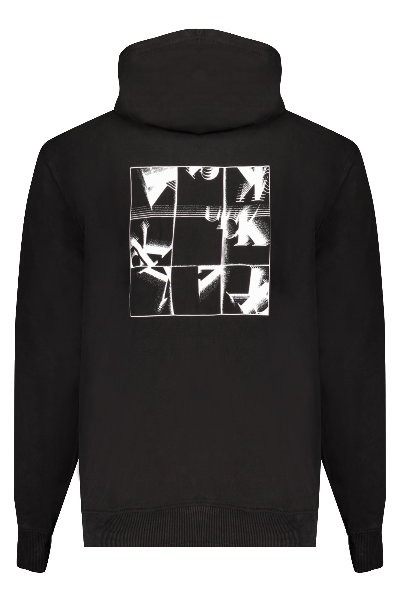 Calvin Klein Schwarzes Herren-Sweatshirt Mit Reissverschluss Schwarz