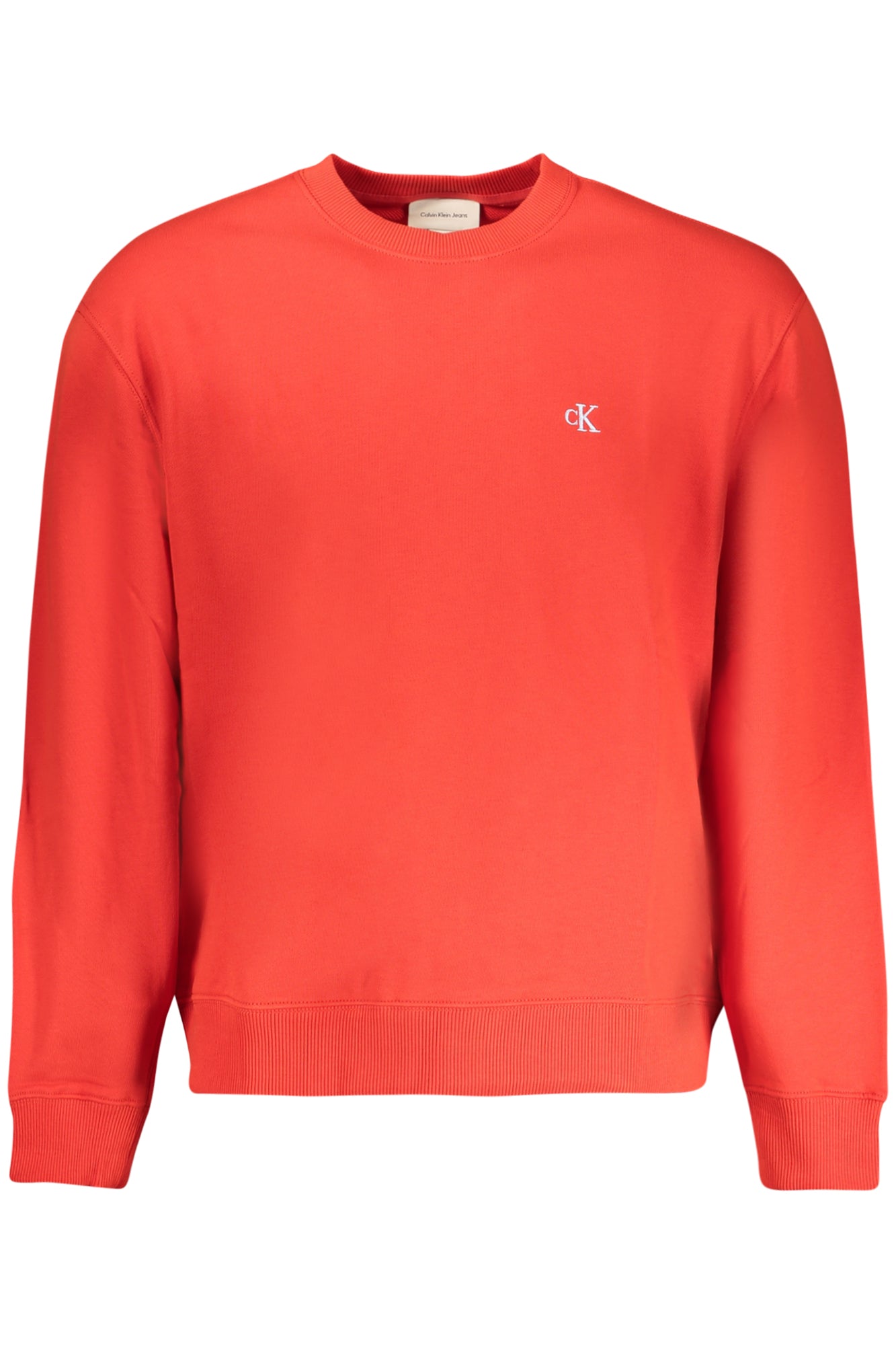CALVIN KLEIN Sweatshirt Herren mit Reißverschluss – Weißes Logo-Sweatshirt Rot