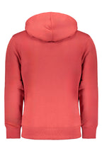 CALVIN KLEIN HERREN-SWEATSHIRT MIT ZIP-OUT IN ROT