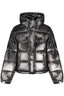 CALVIN KLEIN Damen Jacke – mit Kapuze, mit Taschen Schwarz