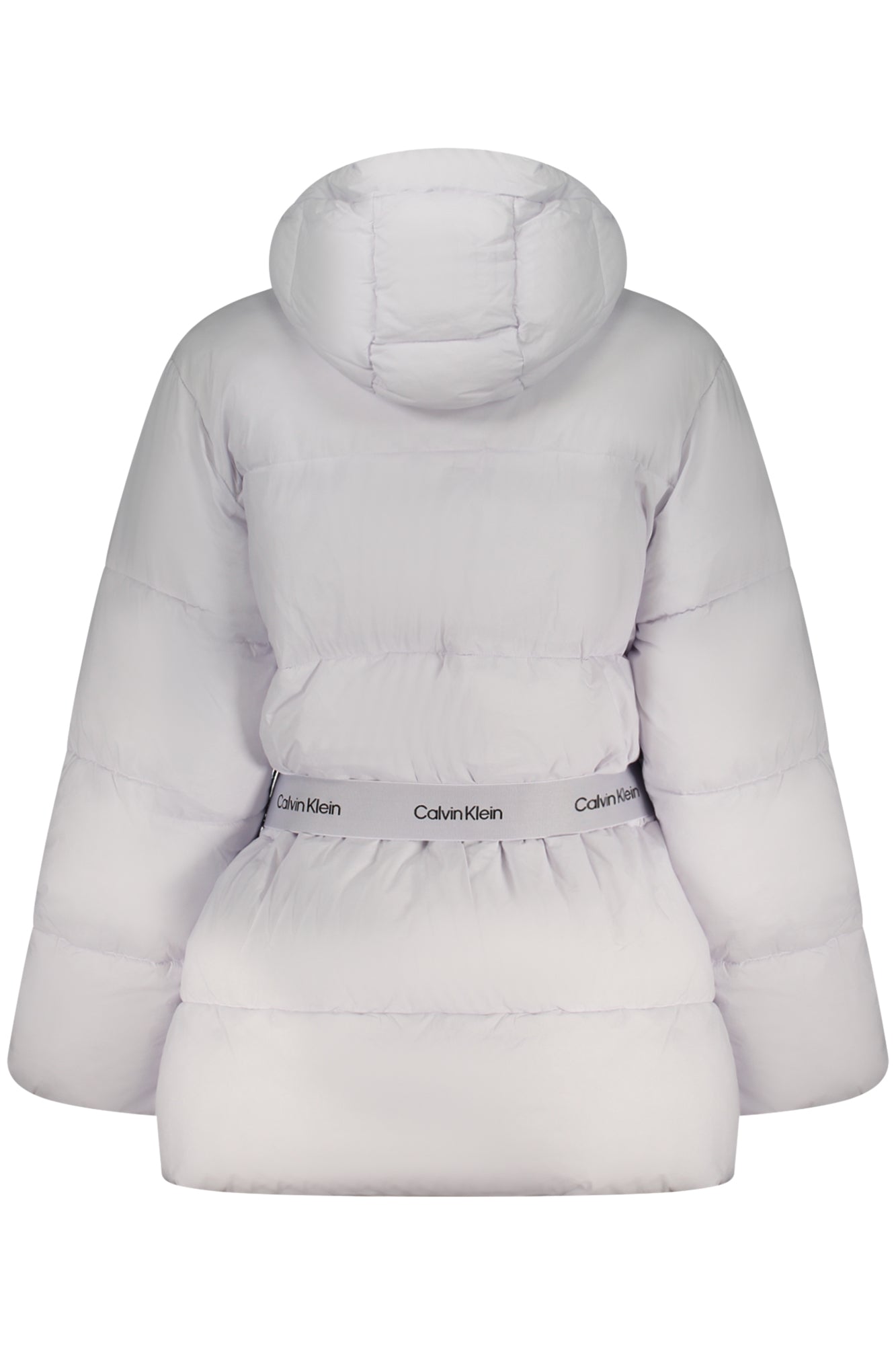 CALVIN KLEIN Damen Jacke – mit Kapuze, mit Taschen Violett