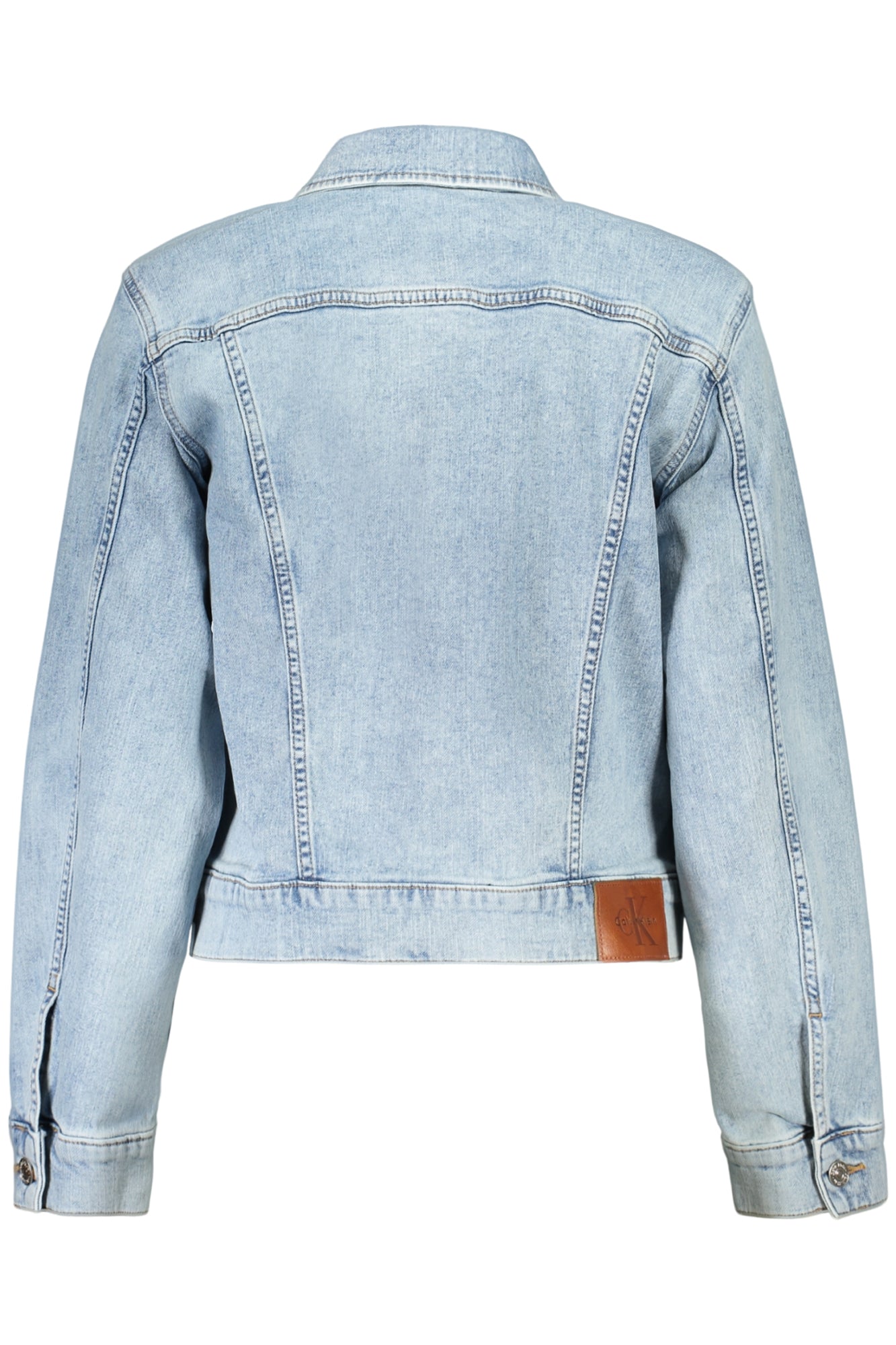 CALVIN KLEIN Damen Jacke – Jeans, mit Taschen online kaufen Hellblau