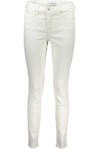 CALVIN KLEIN DAMEN-DENIM-JEANS WEISS