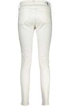 CALVIN KLEIN DAMEN-DENIM-JEANS WEISS