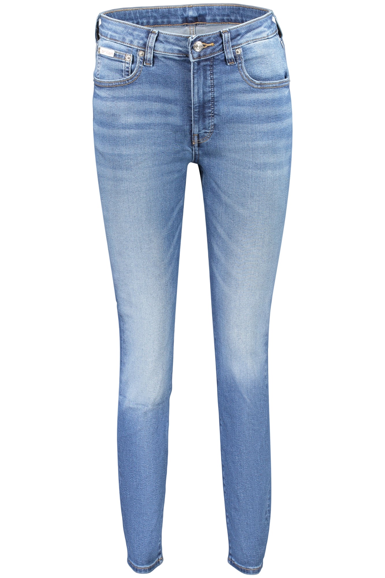 CALVIN KLEIN Damen Jeans – mit Taschen, mit Reißverschluss Blau