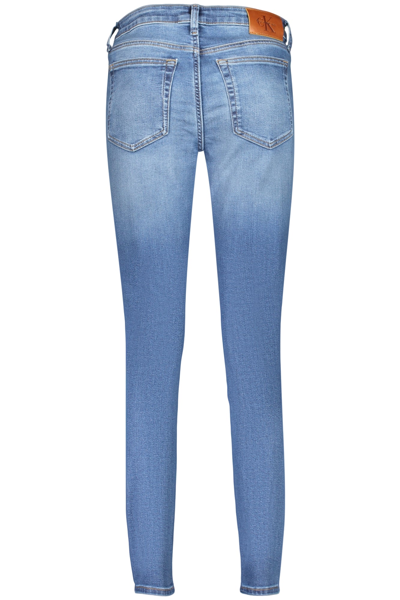 CALVIN KLEIN Damen Jeans – mit Taschen, mit Reißverschluss Blau