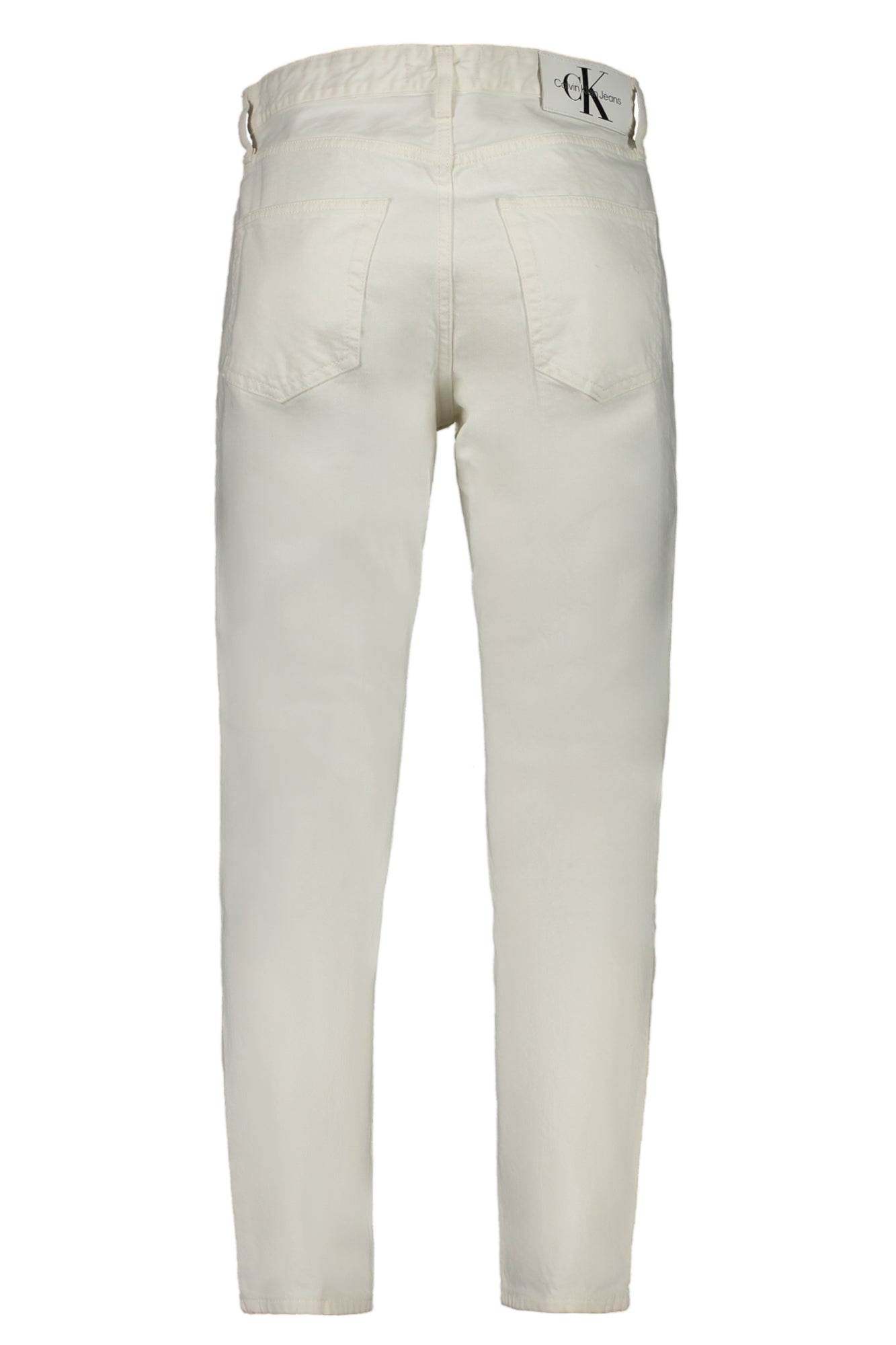 Calvin Klein Jeans Herren – Weiße Denim-Hose mit Logo | Dad Fit Weiß