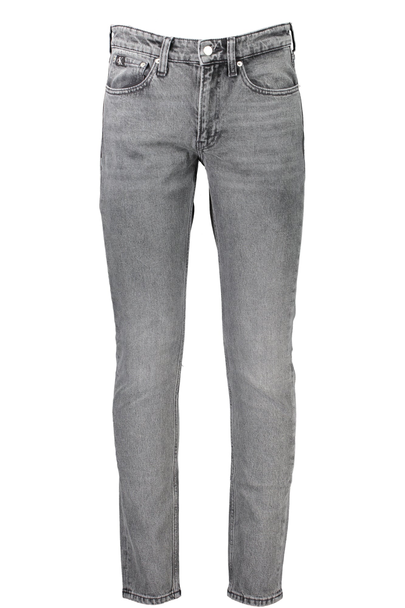 CALVIN KLEIN Herren-Jeans Slim Taper – Graue Denim Hose mit Stretch Grau