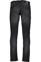 CALVIN KLEIN HERREN-JEANS AUS SCHWARZEM DENIM