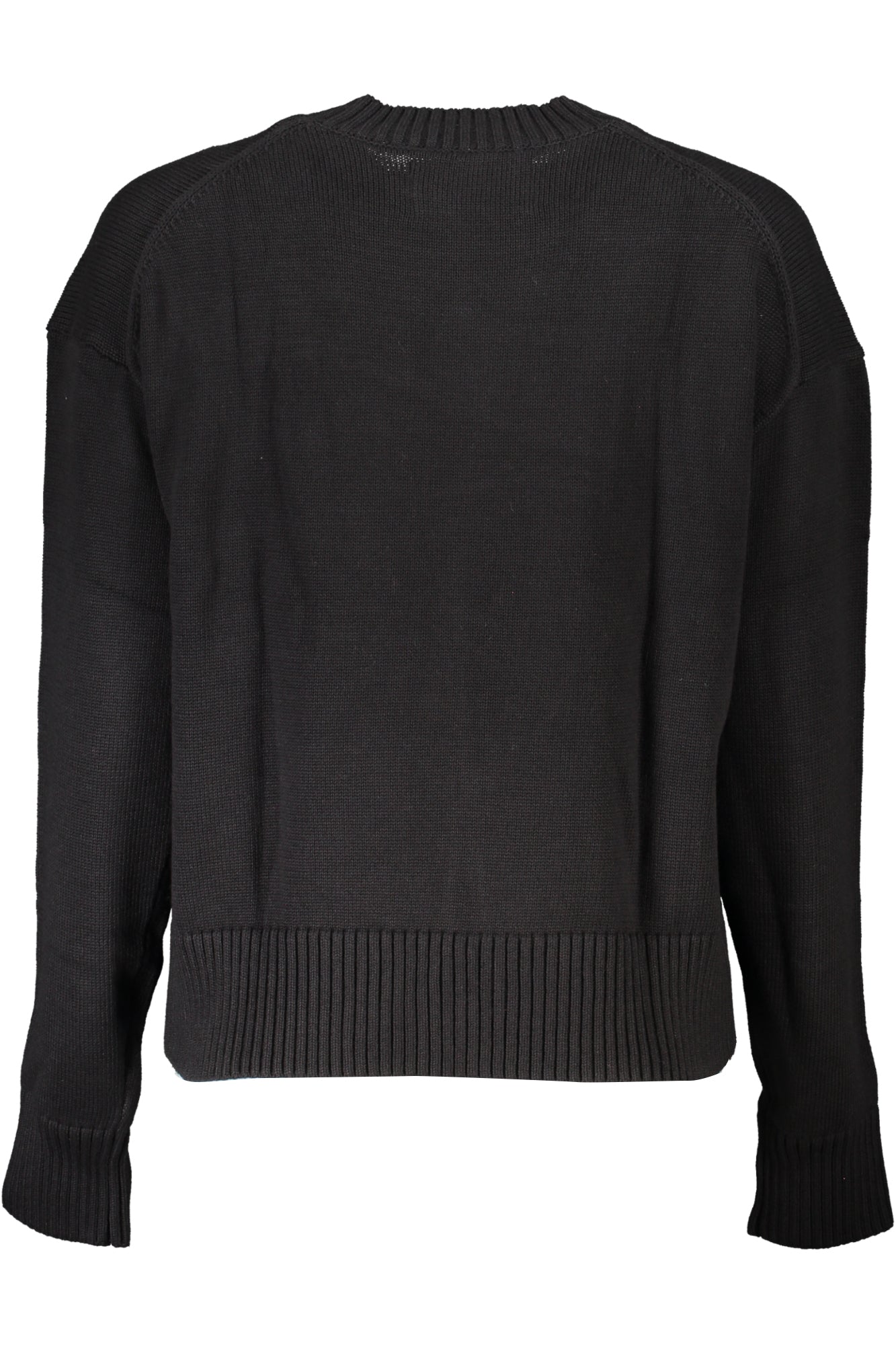 CALVIN KLEIN Pullover Damen – Schwarzer Rundhals-Pullover aus Bio-Baumwolle Schwarz