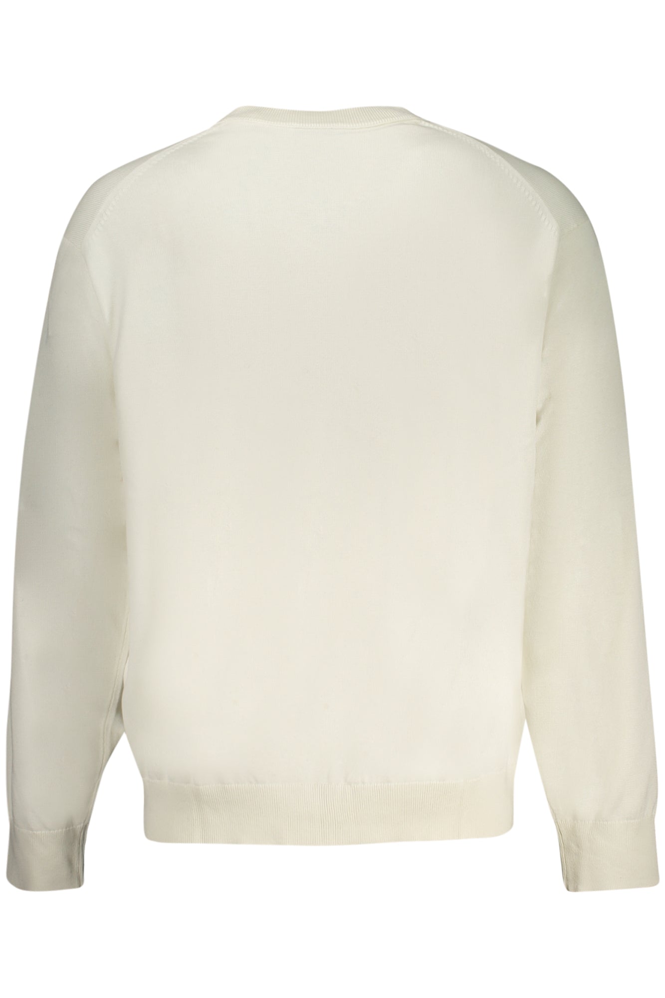 CALVIN KLEIN Herrenpullover weiß – Runde Halsausschnitt mit Logo-Stickerei Weiß