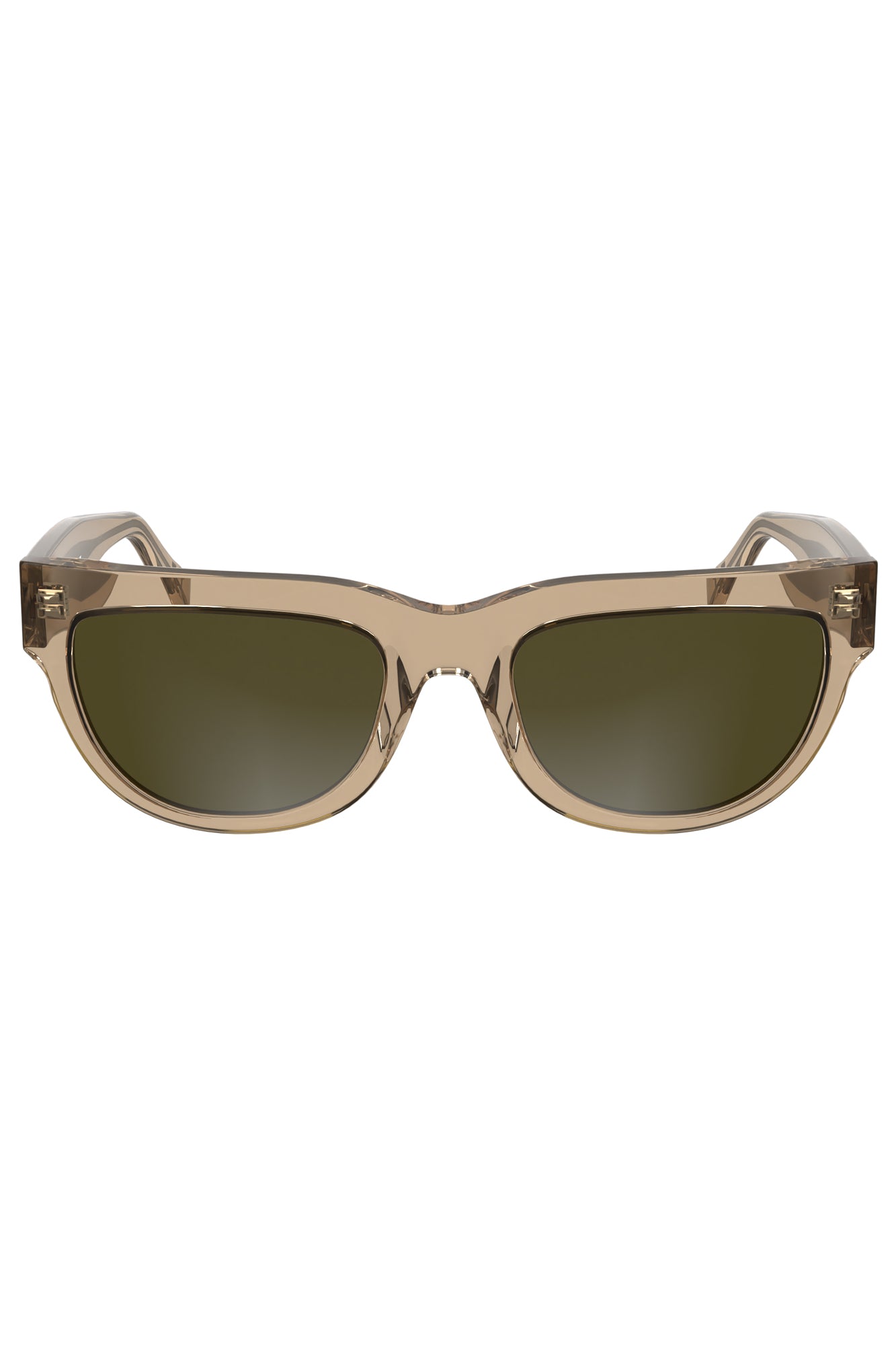 CALVIN KLEIN Damen Sonnenbrille Braun – Eckige Acetat-Brille für Frühjahr/Sommer Braun Hauptbild