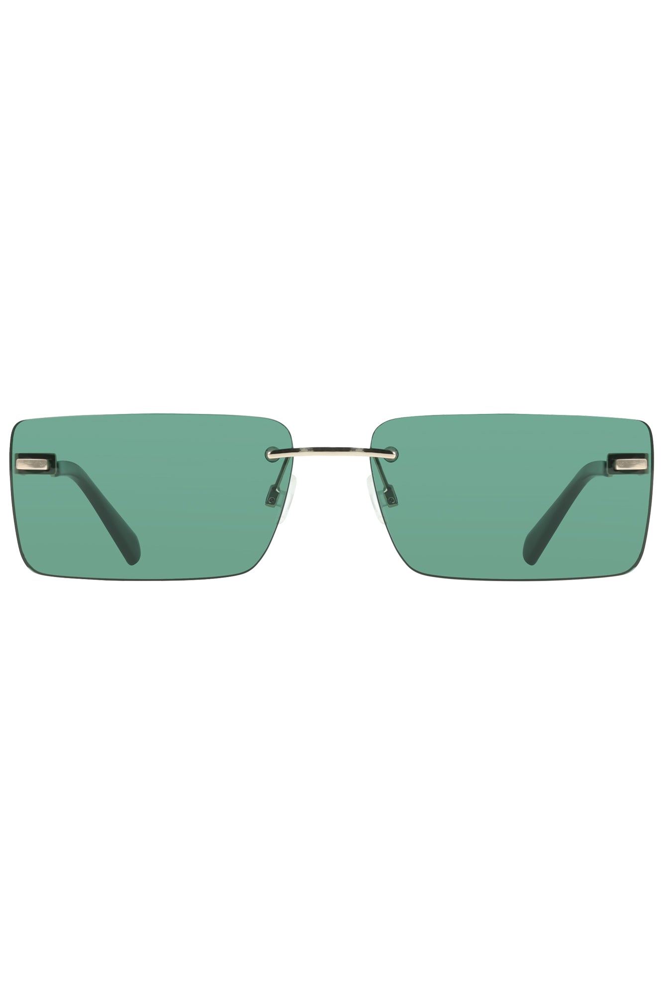 Calvin Klein Sonnenbrille Damen – Blaue Gläser mit Metallrahmen | Rechteckige Sonnenbrille Zweitbild