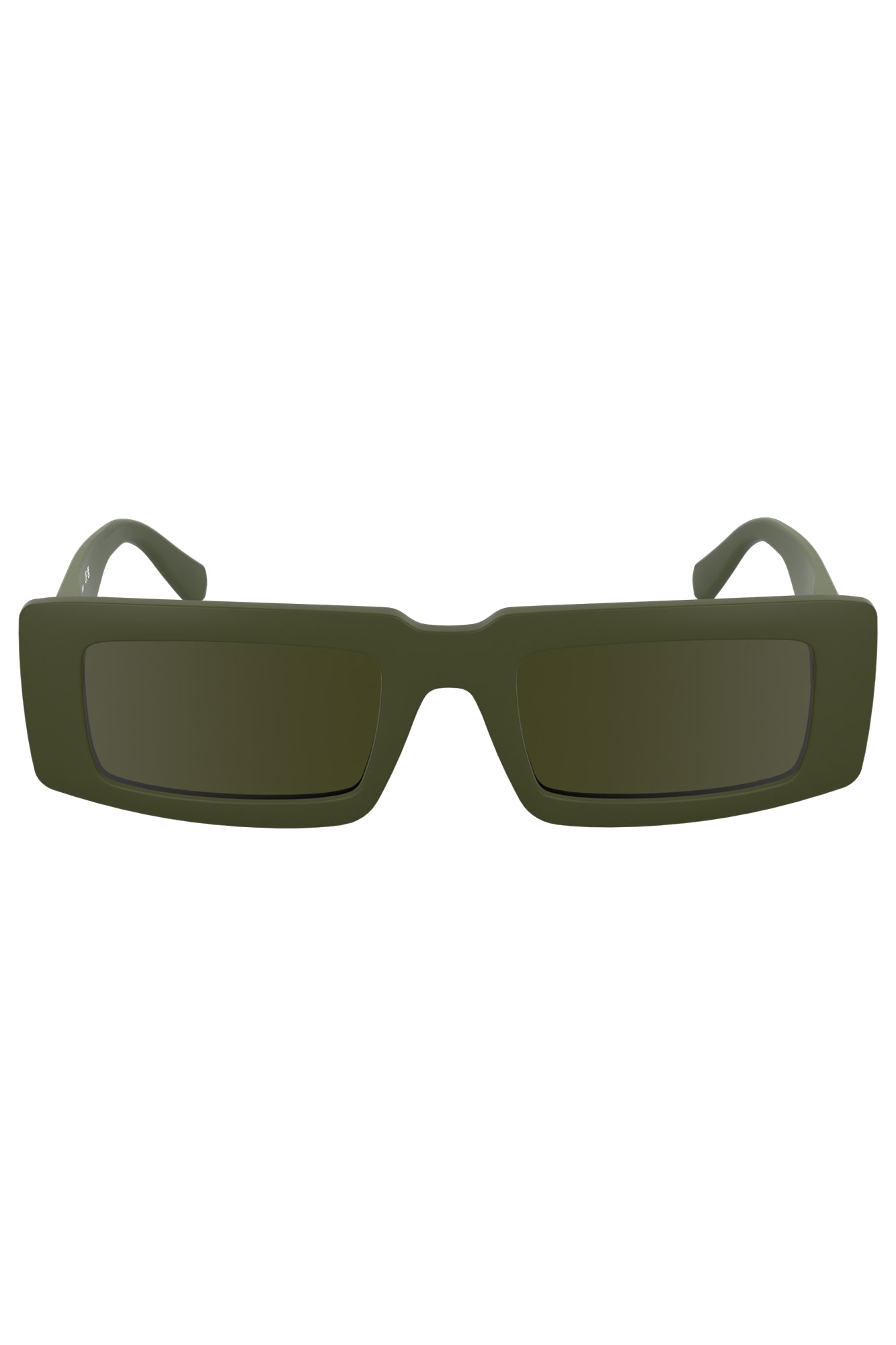 CALVIN KLEIN Damen Sonnenbrille Grün – Bio-Rahmen & Rechteckige Gläser | soulluna.de Grün