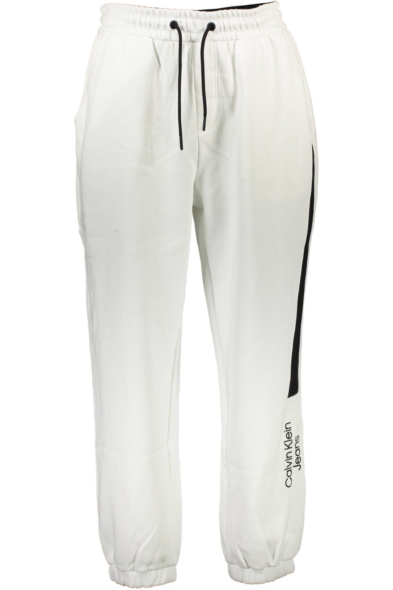 Calvin Klein Jogginghose Herren – Weiße Sporthose mit Logo-Stickerei für Herbst/Winter Weiß