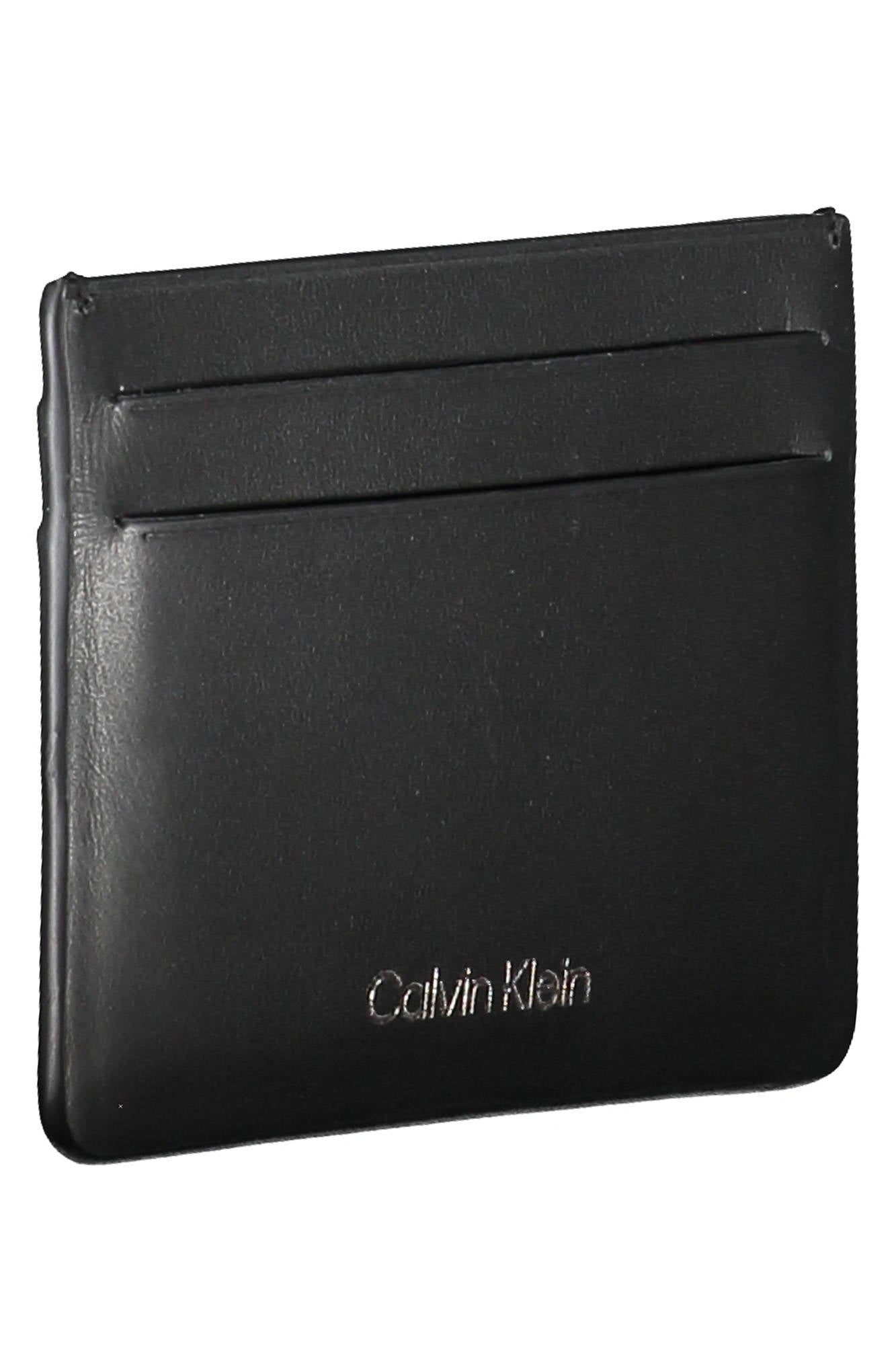 CALVIN KLEIN Herren-Brieftasche aus Leder – Elegantes Kartenetui für den Alltag Schwarz