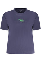 CALVIN KLEIN DAMEN KURZARM T-SHIRT BLAU