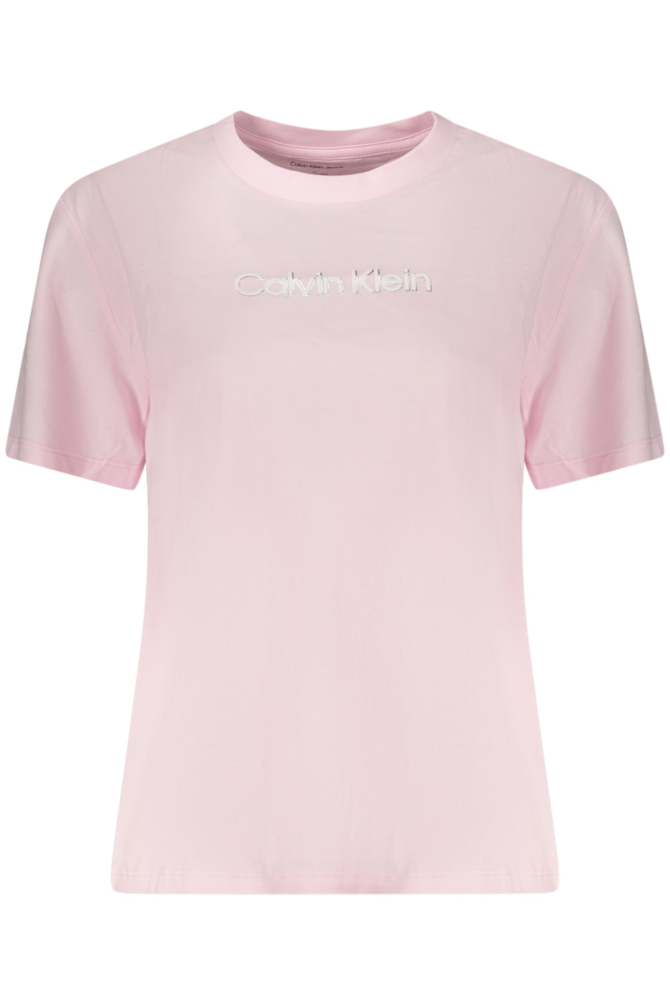 Calvin Klein Damen-T-Shirt Mit Kurzen Ärmeln, Rosa Rosa