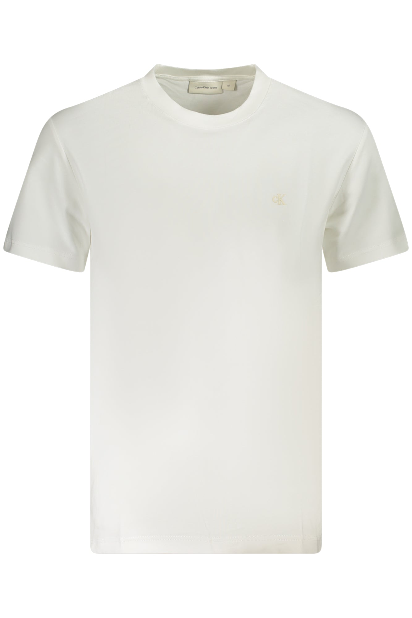 Calvin Klein T-Shirt Herren Weiß – Logo-Print aus regenerativer Baumwolle Weiß