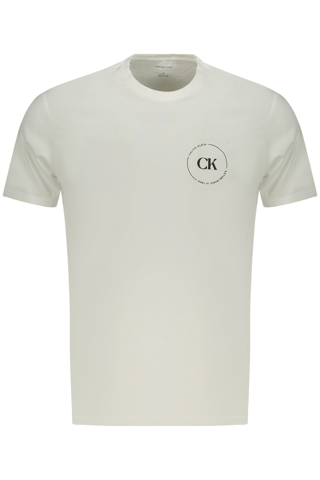 Calvin Klein Herren-T-Shirt Mit Kurzen Ärmeln, Weiss Weiß Hauptbild
