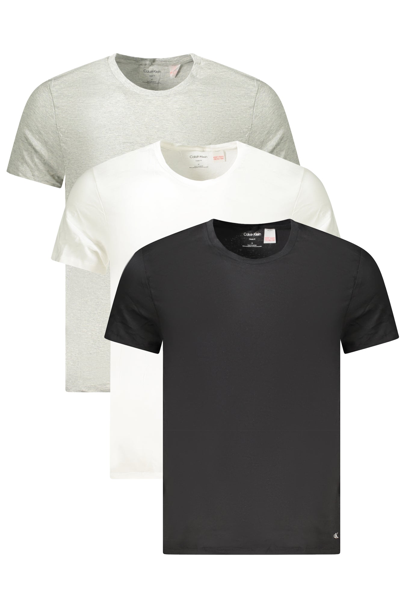 CALVIN KLEIN HERREN KURZARM T-SHIRT GRAU