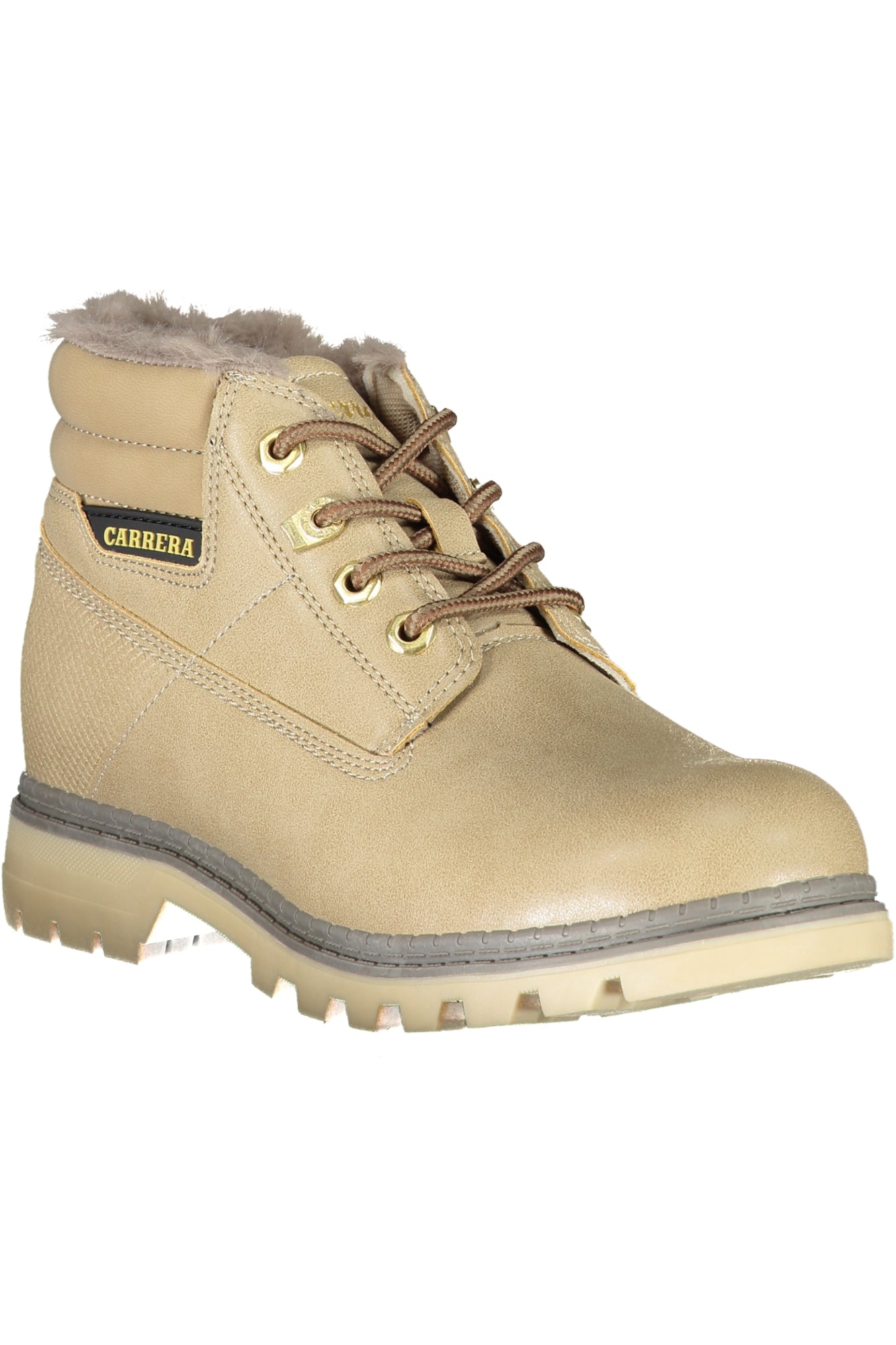 Carrera Beige Damenschuhstiefel – Stiefeletten für Damen mit Schnürsenkeln | soulluna.de Beige