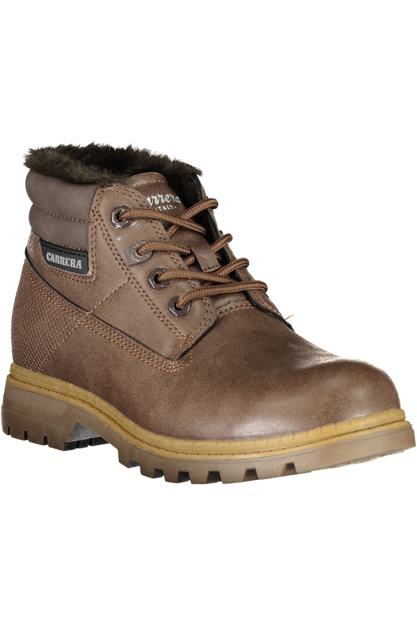 Carrera Beige Damenschuhstiefel – Stiefeletten für Damen mit Schnürsenkeln | soulluna.de Braun