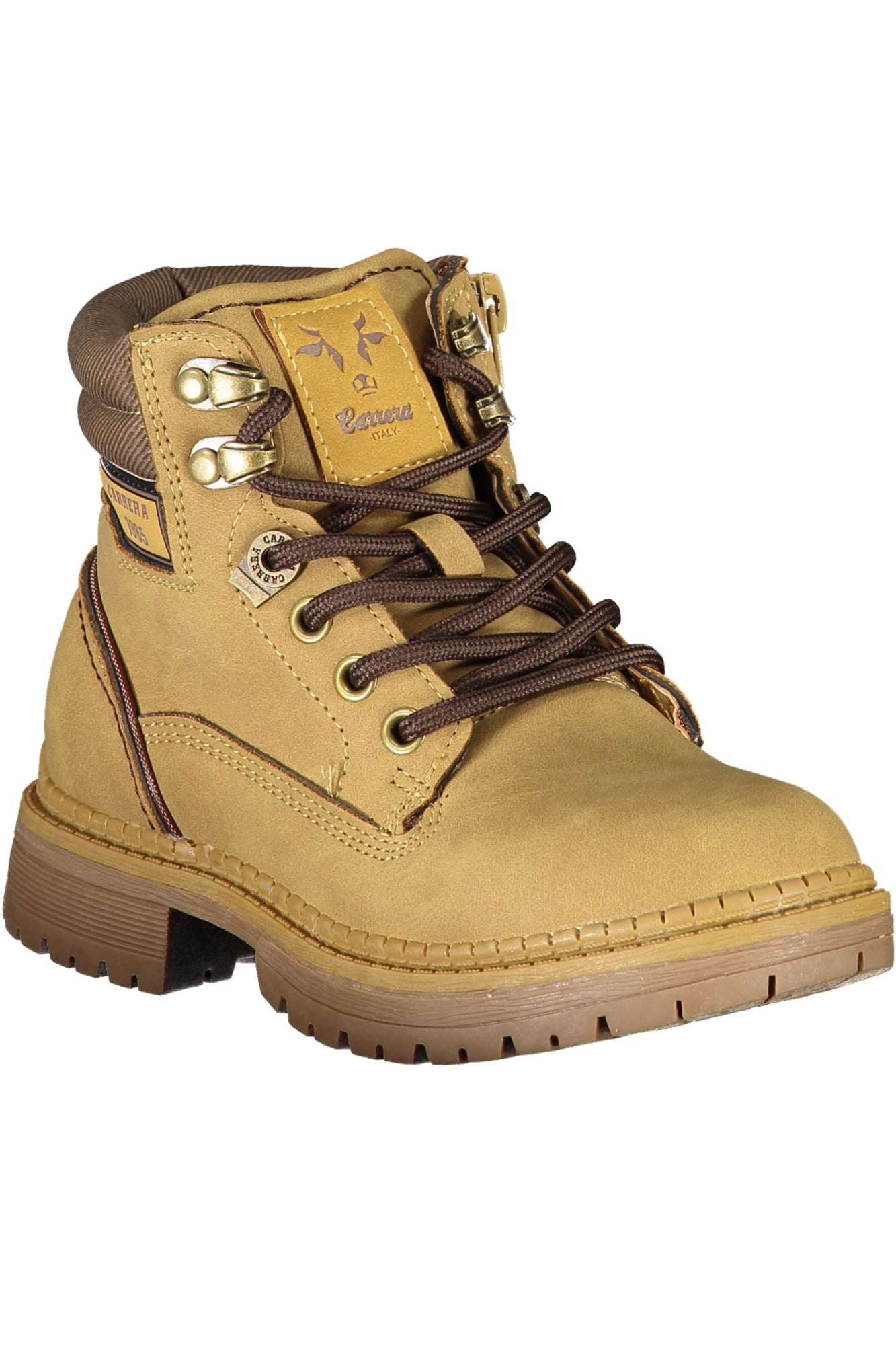 Carrera Herrenstiefel Gelb – Stiefeletten mit Schnürung & Reißverschluss | soulluna.de Gelb