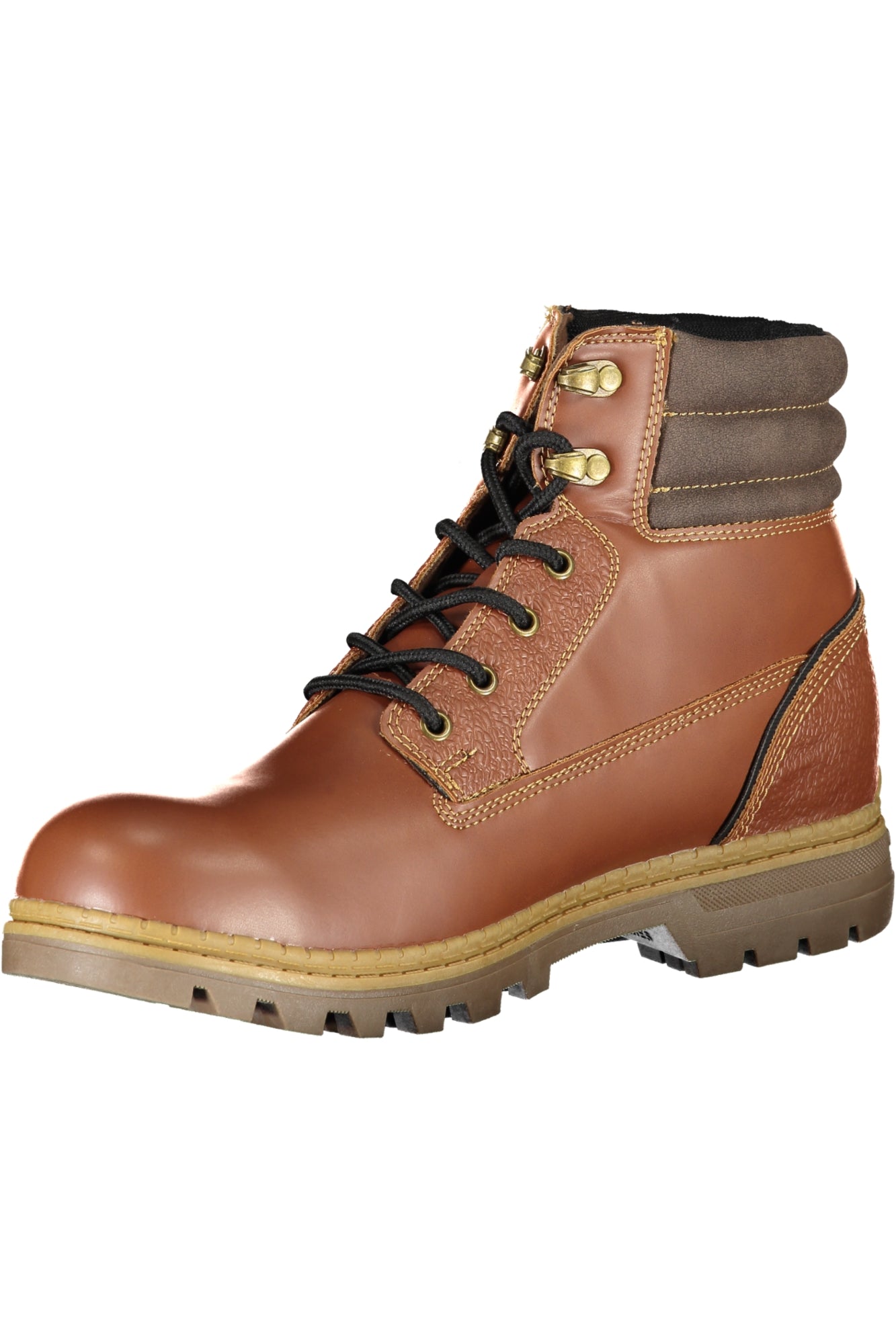 Carrera Graue Herren-Stiefeletten – Schnürstiefel mit Kontrastdetails für Herbst/Winter Braun