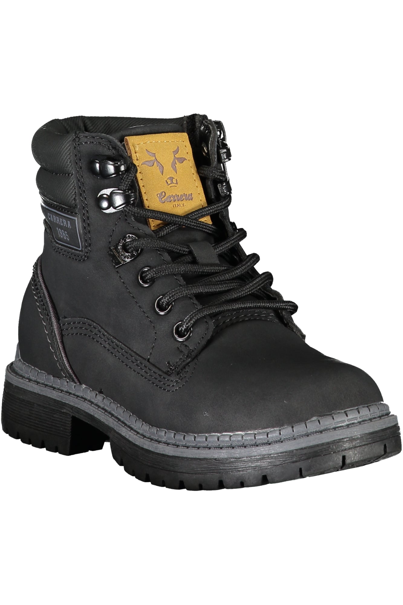 Carrera Herrenstiefel Gelb – Stiefeletten mit Schnürung & Reißverschluss | soulluna.de Schwarz
