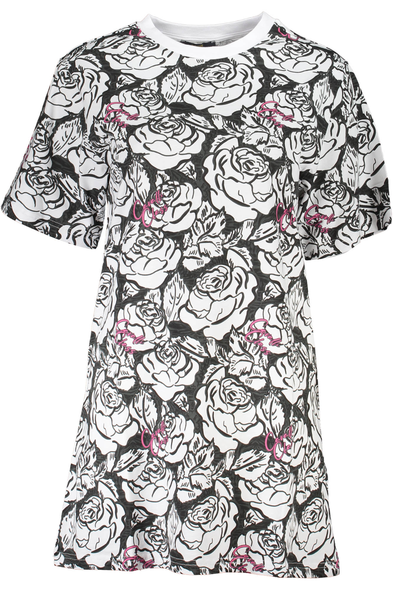 Cavalli Class Kurzes Kleid Damen Weiss Weiß