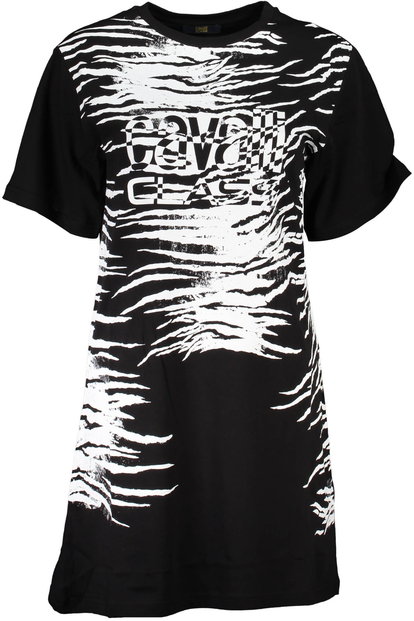 Cavalli Class Kurzes Kleid Damen Schwarz Schwarz Hauptbild