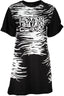Cavalli Class Kurzes Kleid Damen Schwarz Schwarz