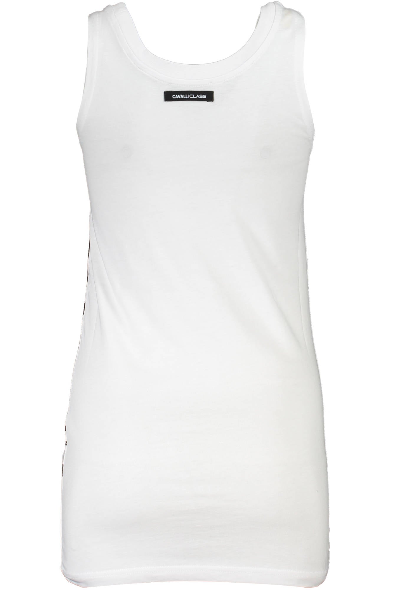 Cavalli Class Damen Tank Top Weiß – 100% Baumwolle mit Logo-Print | soulluna.de Weiß