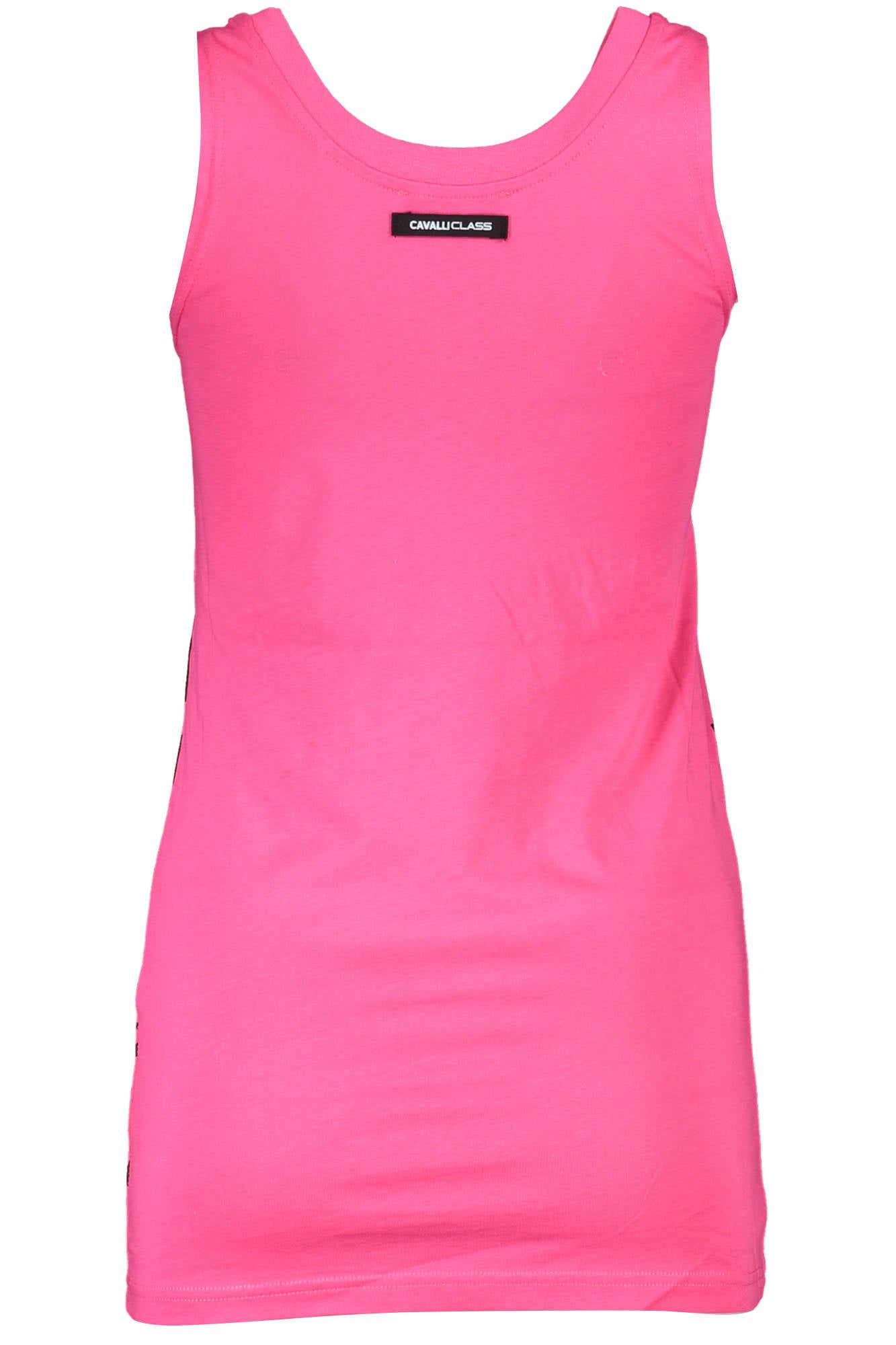 Cavalli Class Rosa Tanktop Damen – 100% Baumwolle mit Logo-Print für Sommer Rosa