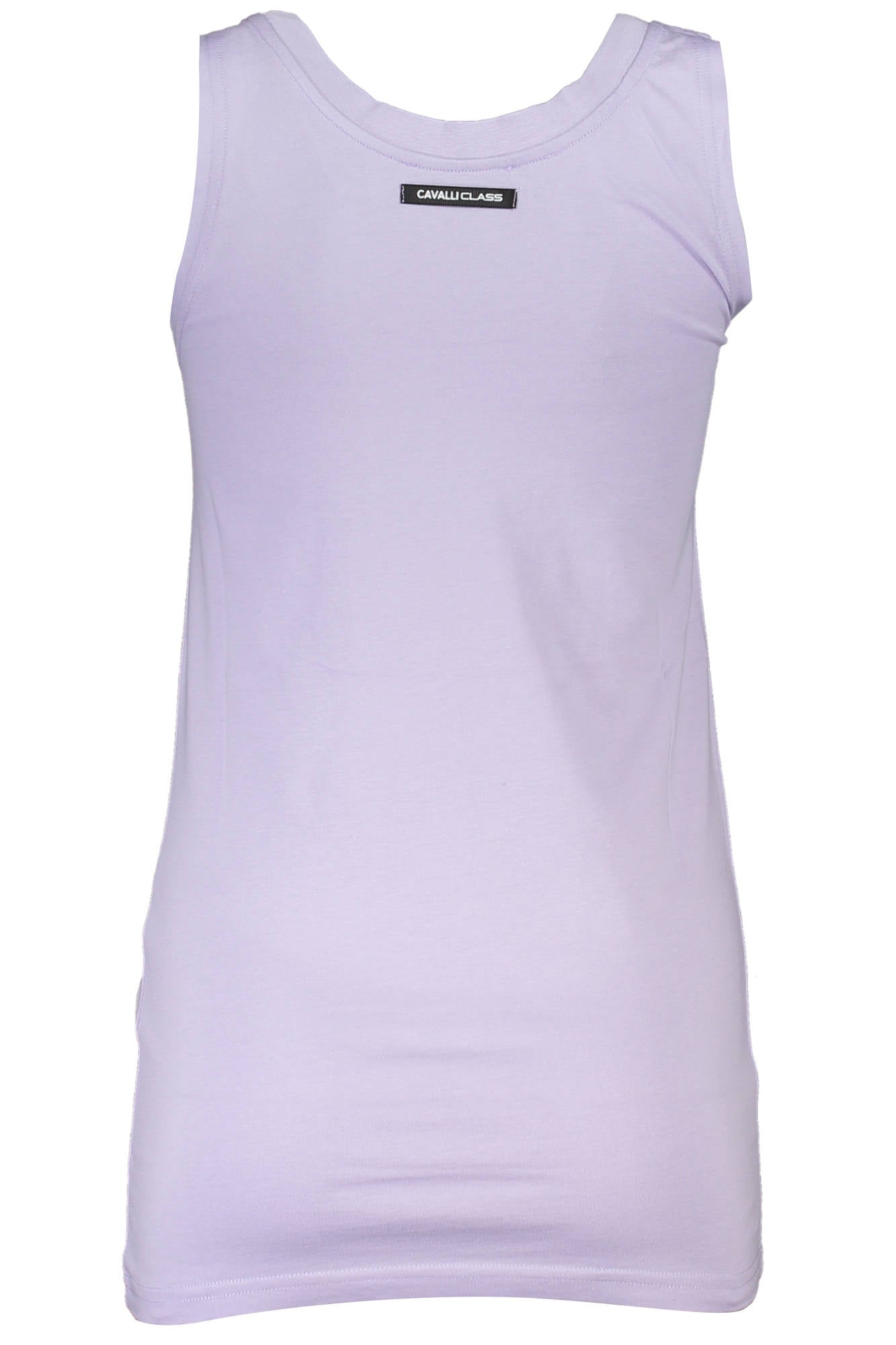 Cavalli Class Lila Tank Top Damen – 100% Baumwolle für Sommer & Freizeit Violett