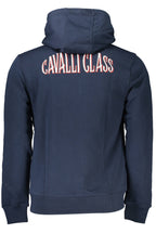 CAVALLI CLASS SWEATSHIRT MIT REISSVERSCHLUSS HERREN BLAU