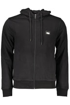 CAVALLI CLASS SWEATSHIRT MIT REISSVERSCHLUSS SCHWARZ HERREN