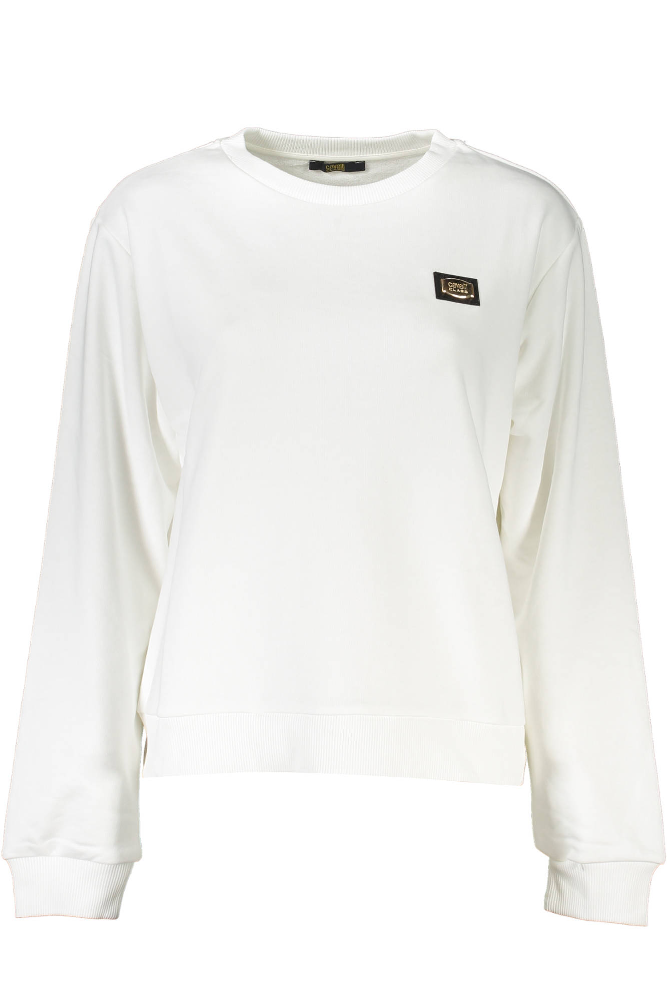Cavalli Class Sweatshirt Ohne Reissverschluss Damen Weiss Weiß