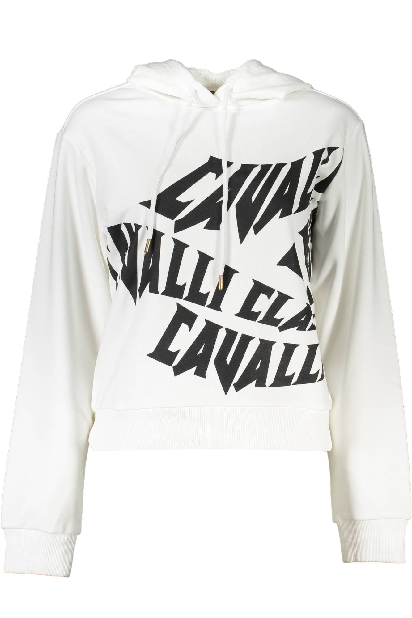Cavalli Class Sweatshirt Ohne Reissverschluss Damen Weiss Weiß